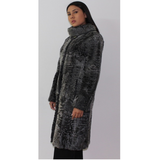 Astrakhan grey coat