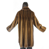 Demi-buff mink coat