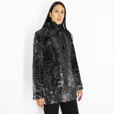 Astrakhan grey anthracite jacket