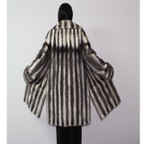 Black-cross mink coat