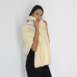 Ivory mink stole