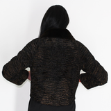 Astrakhan black-brown jacket