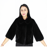 Black mink bolero