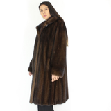 Demi-buff mink coat