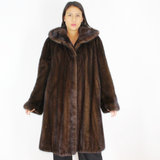 Demi-buff mink coat