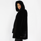 Blackglama ¾ coat with hood