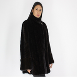 Ranch mink pat jacket with mink trimming