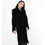 Black colored shaved nutria coat