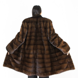 Demi-buff mink coat