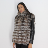Silver fox vest