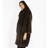 Demi-buff mink coat