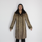 Libya cat with mink collar coat