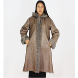 Exclusive Wieckie lamb coat with hood