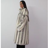 Black-cross mink coat