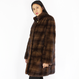 Demi-buff mink coat