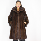 Demi-buff mink coat