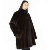 Ranch mink ¾ coat