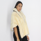 Ivory mink stole