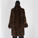 Demi-buff mink pat coat