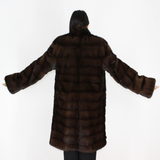 Demi-buff mink coat