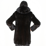 Blackglama mink jacket with hood