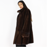 Demi-buff mink coat