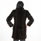 Ranch shaved mink pieces coat