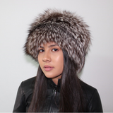 Black Silver fox hat