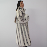 Black-cross mink coat