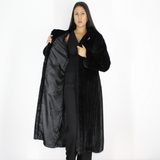 Black mink coat