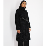 Astrakhan black coat