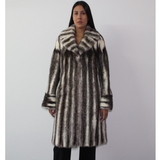 Black-cross mink coat