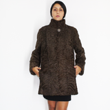 Astrakhan brown jacket