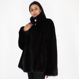 Black mink jacket