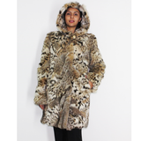  Lynx pieces coat with hood