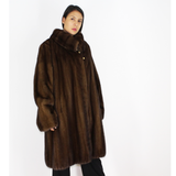 Demi-buff mink coat