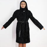Astrakhan black coat