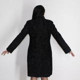 Astrakhan black coat