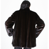 Black mink jacket