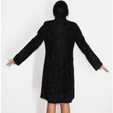 Astrakhan black coat