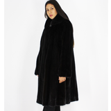 Black mink coat