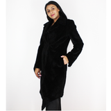 Black colored shaved nutria coat