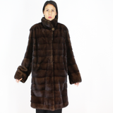 Demi-buff mink coat