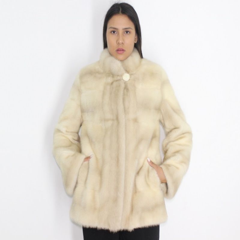 LAMDA Palomino mink jacket