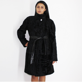 Astrakhan black coat