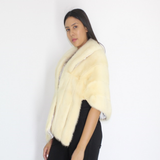 Ivory mink stole