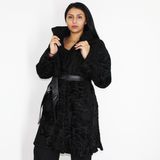 Astrakhan black coat