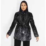 Astrakhan grey anthracite jacket