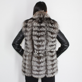 Silver fox vest