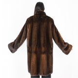 Demi-buff mink coat